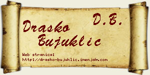 Draško Bujuklić vizit kartica